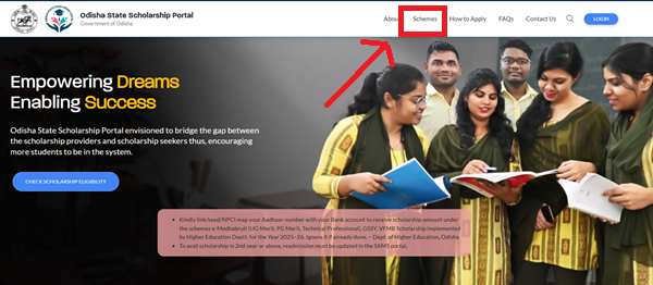 Post Matric Scholarship Odisha